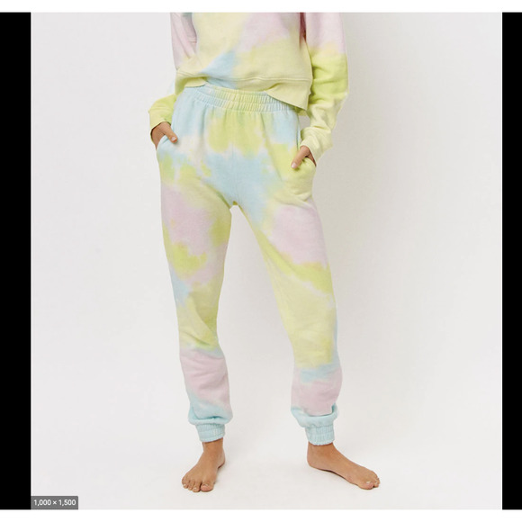 Frankies Bikinis Burl Tie Dye Sweatpants sz S - Picture 2 of 7